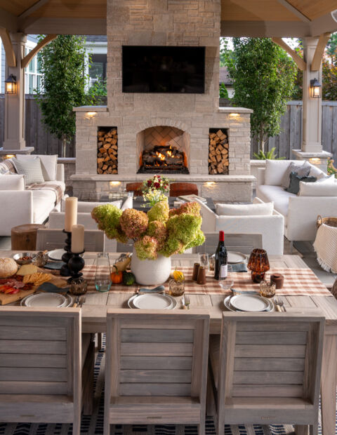 Backyard White Pergola