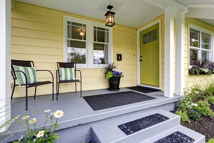 Using Color with Paint in Entryway