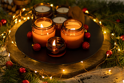 Decorative Candles for Winter