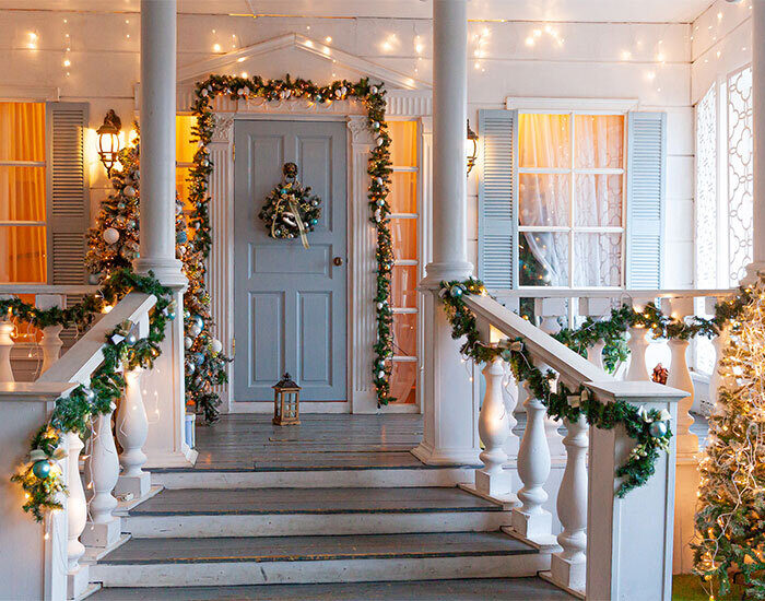 Christmas porch