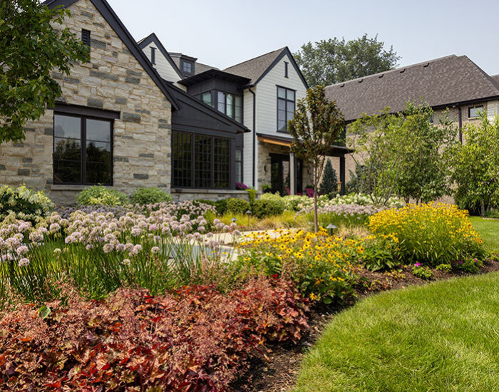 Outdoor plant landscape design front