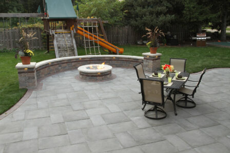 Stone Patio Fire Pit Playset