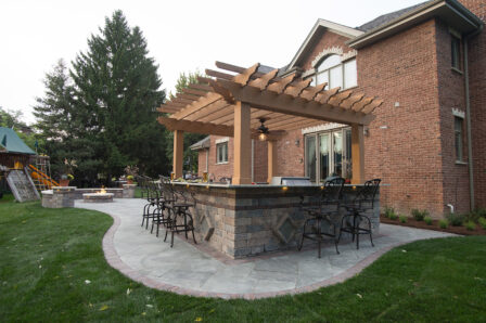 Outdoor Entertaining Stone Kitchen