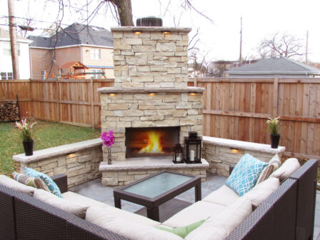 Fire Feature Diamond Fireplace Area