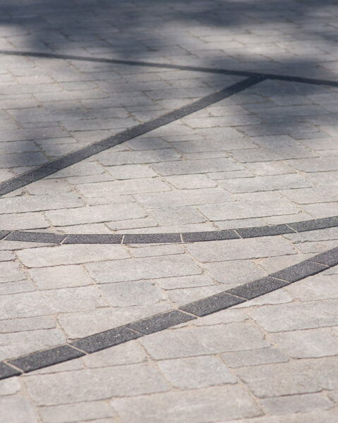 Basketball court closeup