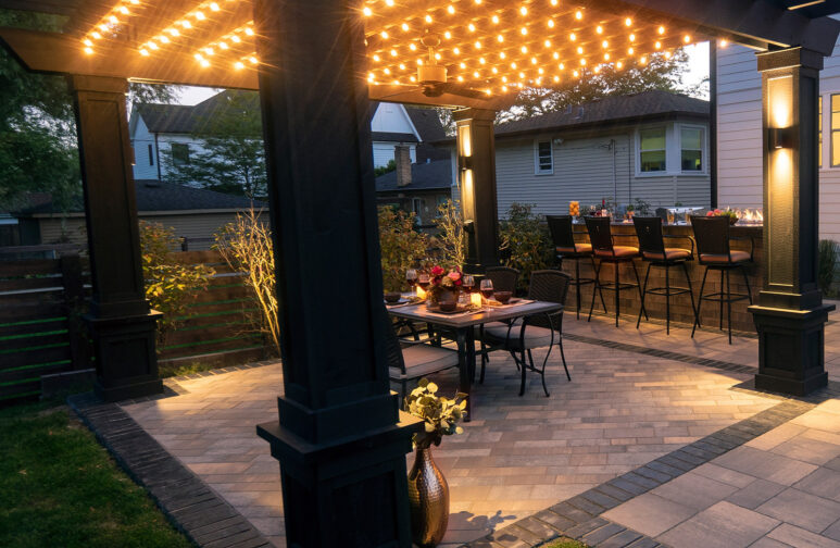 Lighting and Sound Pergola Perspective View