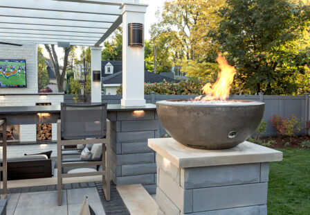 Fire Bowl Outdoor Pedestal