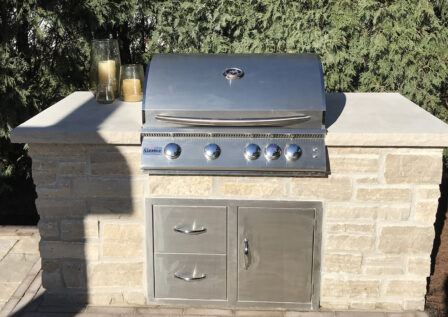 Grill with Silver Storage