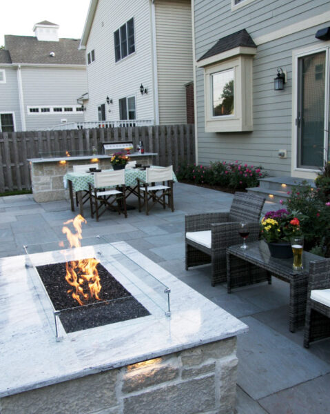 Fire Pit on Porch