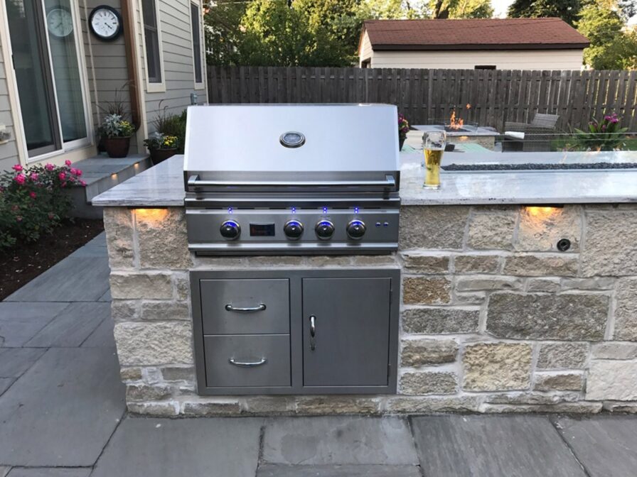 Grill Silver with Storage