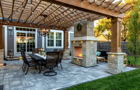 Outdoor Fireplace Seating 7