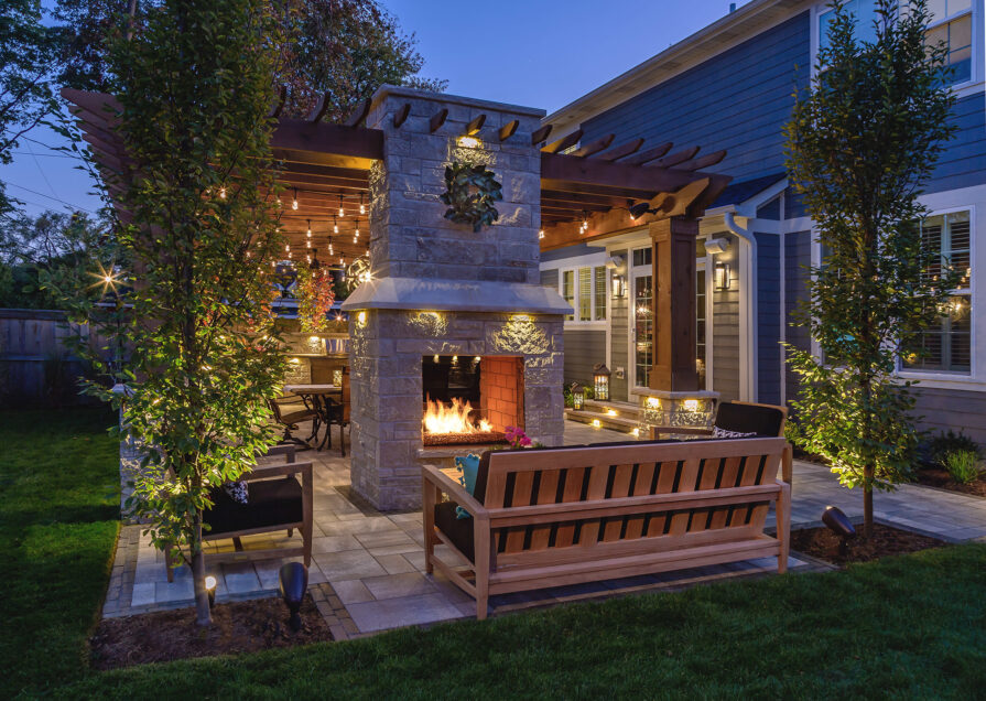 Outdoor Fireplace Seating 6