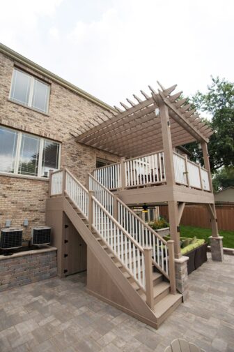 Three story Pergola Deck