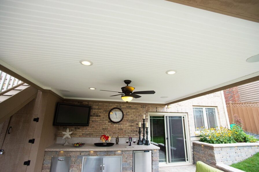 Wood Ceiling white