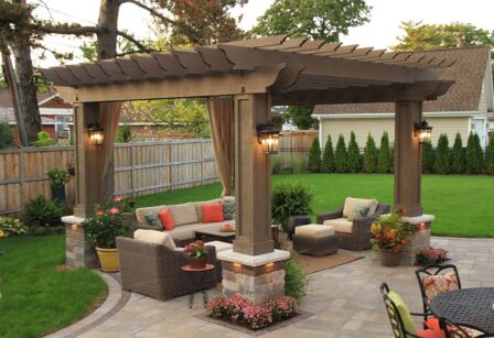 Pergola with Flowers